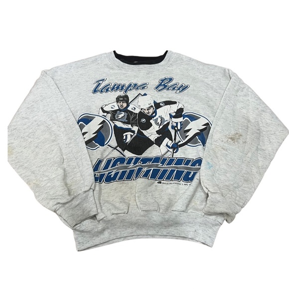 Vintage 1992 Tampa Bay Lightning kids sweatshirt Youth Medium NHL - Picture 1 of 5